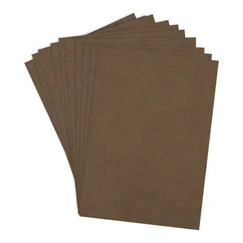 Spellbinders, ColorWheel Cardstock, Truffle,  8.5x11, Pkg of 10 sheets