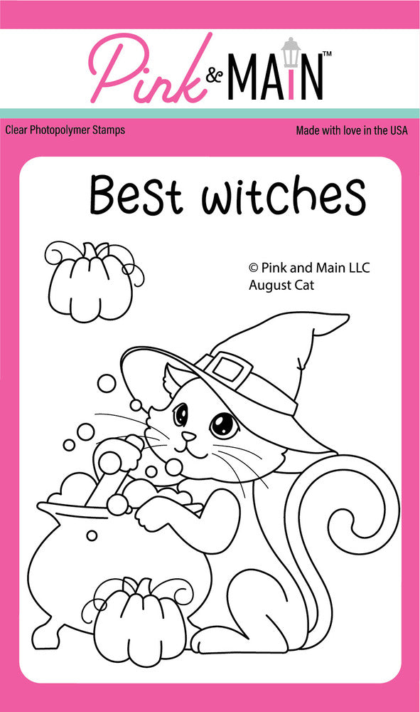 Pink & Main, August Cat Stamp