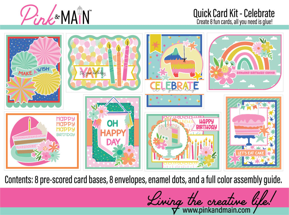 Pink & Main, Quick Card Kit, Celebrate