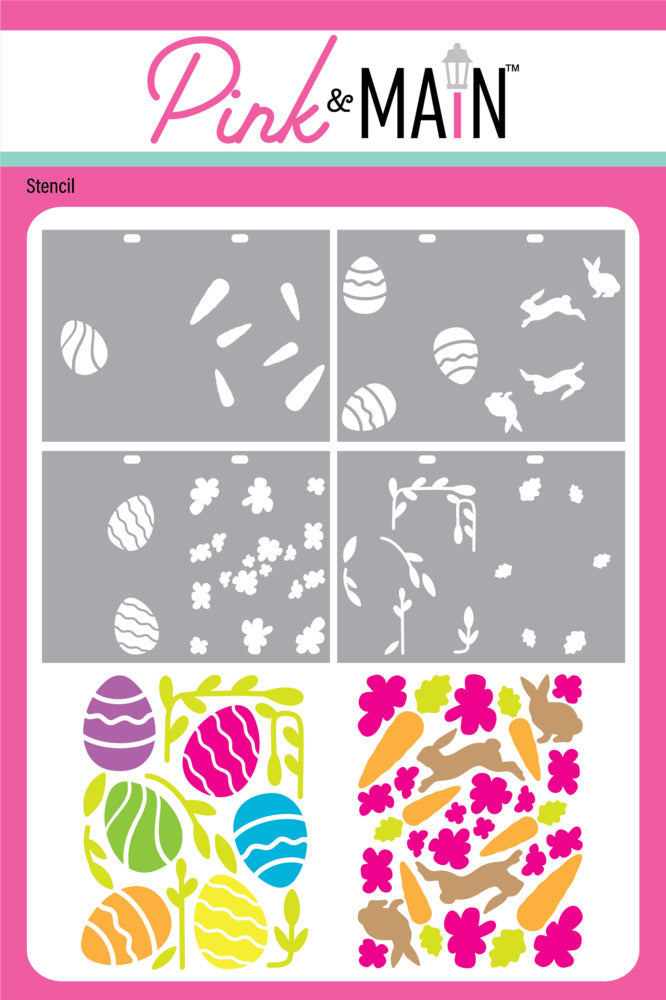 Pink & Main, Stencils, Bunny Hop Set 2 (Set Of 4) pre-Order