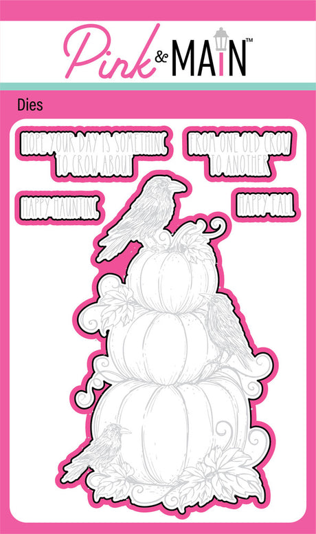 Pink & Main,  Pumpkins and Crows Stamp & Die cut