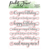 Picket Fence, Swanky Sentiments: Birthday Stamps & Dies SET