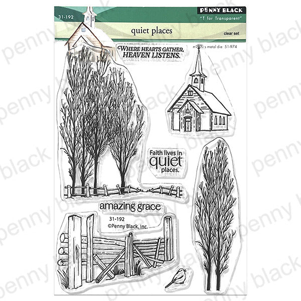 Penny Black, Clear Stamp, Quiet Places Pre-