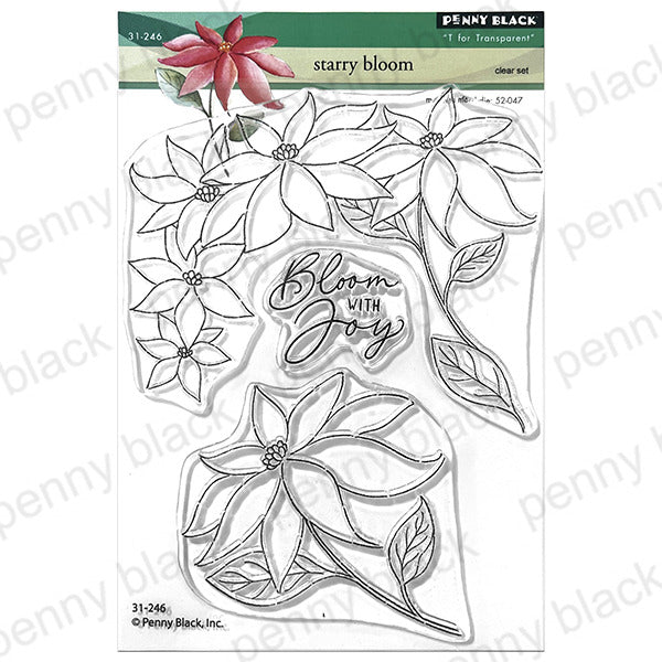 Penny Black, Clear Stamp, Starry Bloom Pre-order