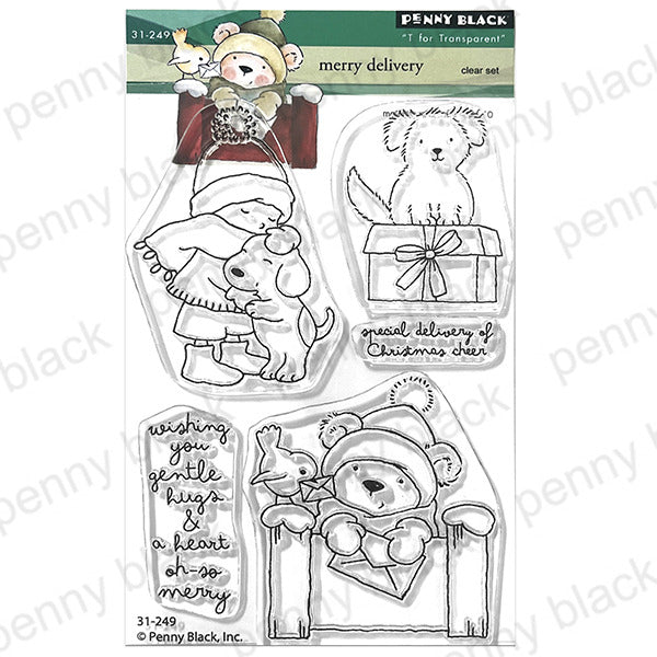 Penny Black, Clear Stamp, Merry Delivery Pre-order