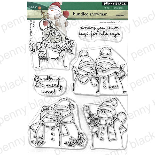 Penny Black, Clear Stamp, Bundled Snowman Pre-order