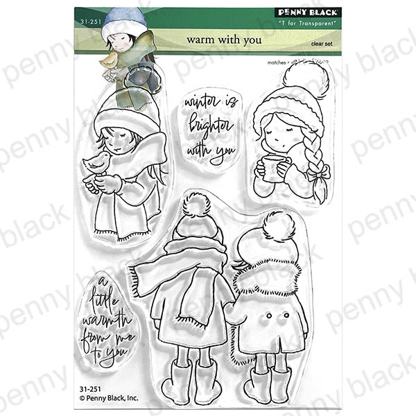 Penny Black, Clear Stamp, Warm With You Pre-order