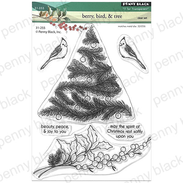 Penny Black, Clear Stamp, Berry Bird & Tree Pre-order