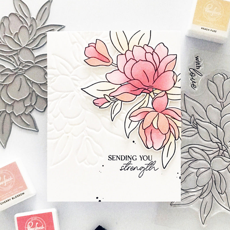 Pink Fresh Studio, Press Plate, Magnificent Magnolia
