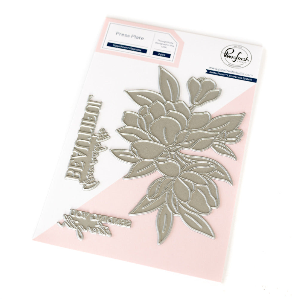 Pink Fresh Studio, Press Plate, Magnificent Magnolia