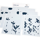 Pinkfresh Studio, Die and Stencil Bundle, Floral Field