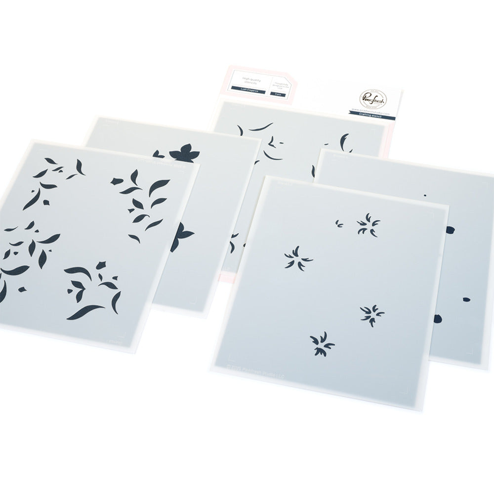 Pink Fresh Studio, Stencil, Lush Elegance Pre-order