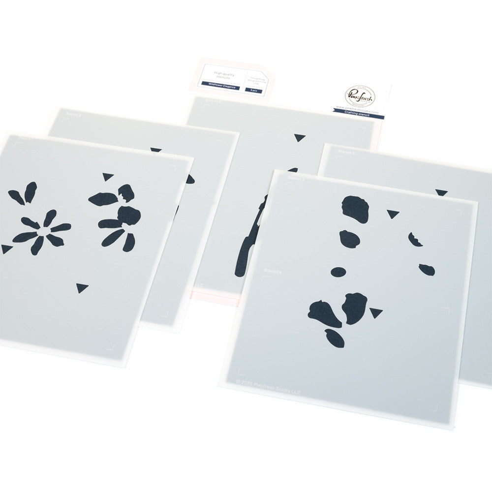 Pink Fresh Studio, Stencil, Wildflower Elegance Pre-order