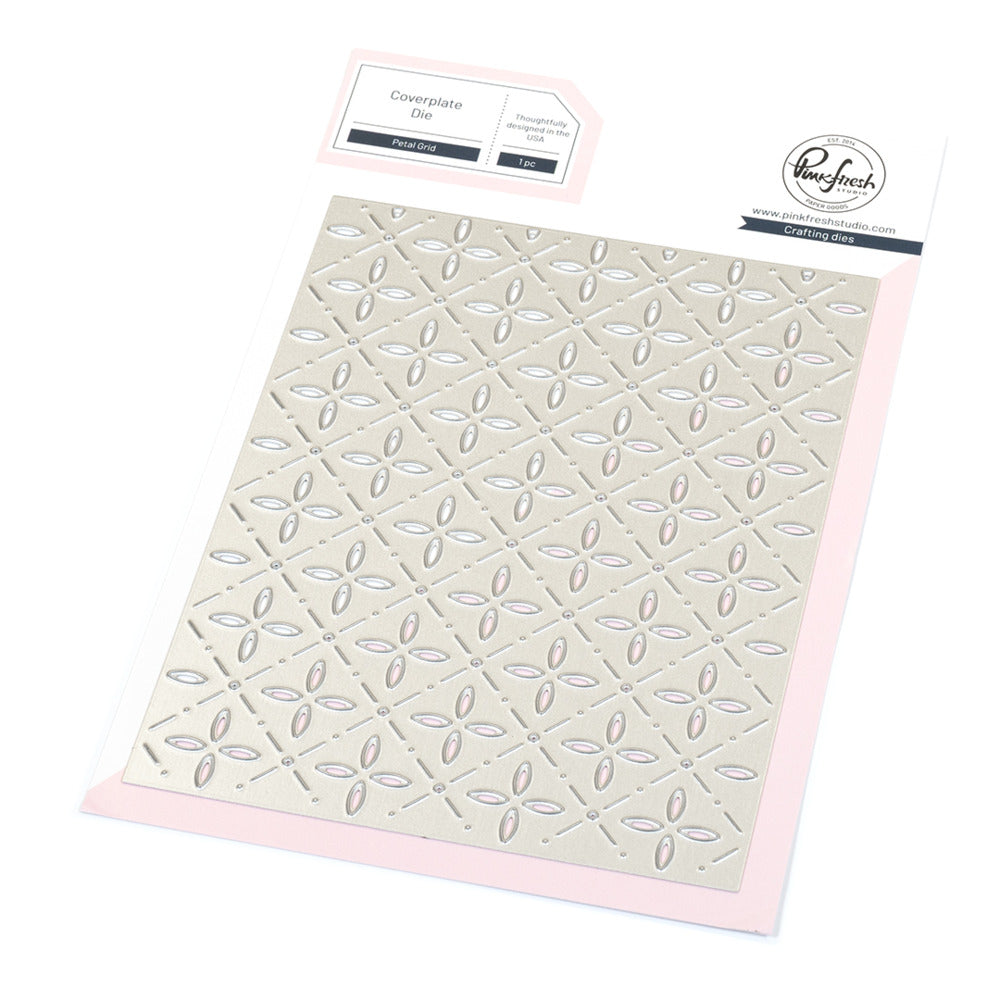 Pink Fresh Studio, Die, Petal Grid Coverplate Pre-order