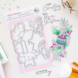 Pinkfresh Studio,  Festive Flourish, Stamp, Die Cut and Stencil Set