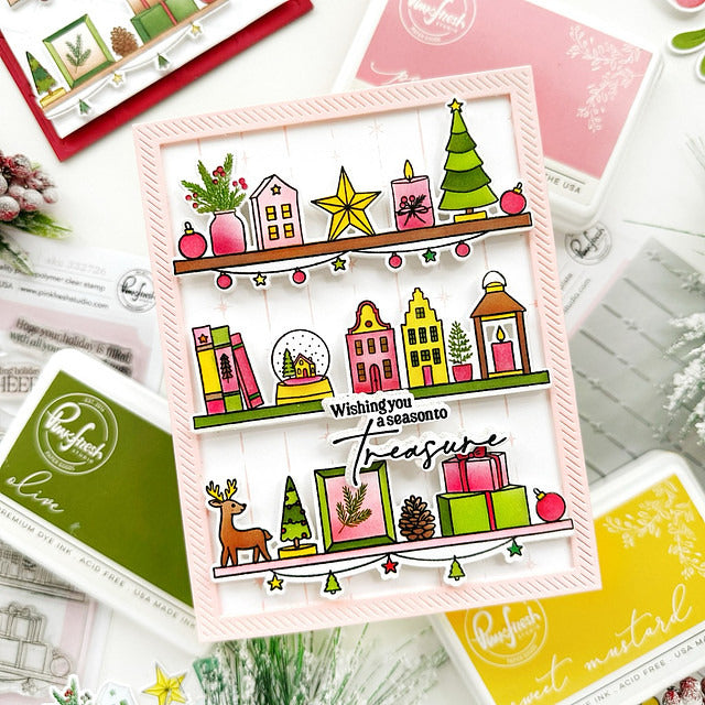 PinkFresh Studio, Stencil , Holiday Treasures