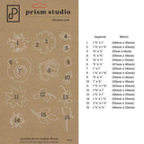 Prism Studio, Chroma-Cuts, Layering Die Set: Realistic Florals