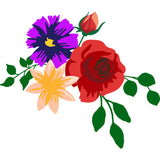 Prism Studio, Chroma-Cuts, Layering Die Set: Realistic Florals