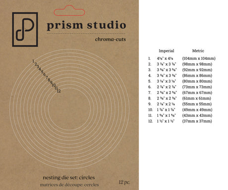 Prism Studio, Chroma-Cuts, Nesting Circles