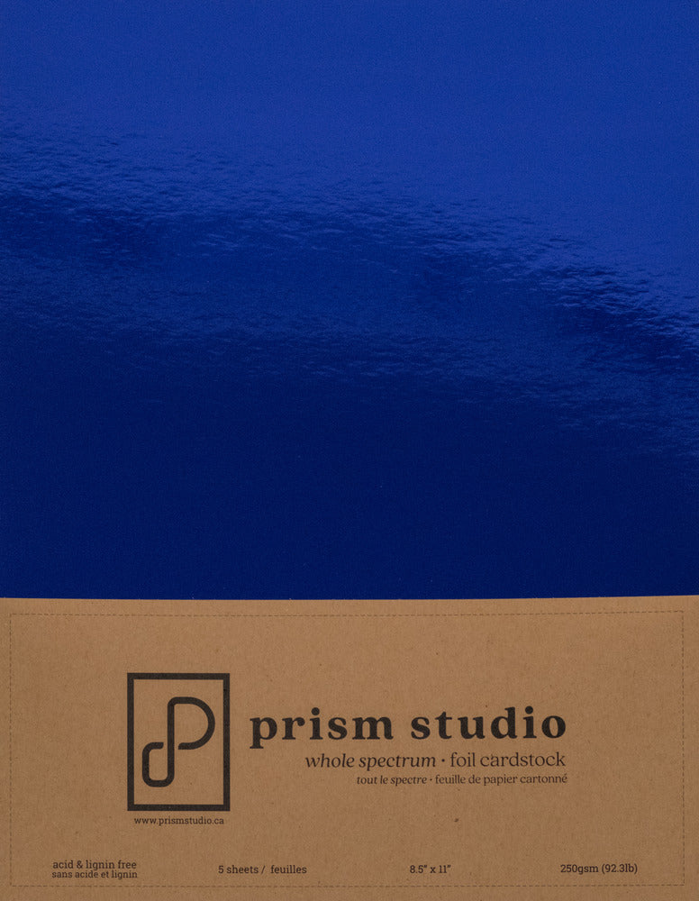 Prism Studio, Whole Spectrum Foil Cardstock, Pack 8.5x11 - Tanzanite