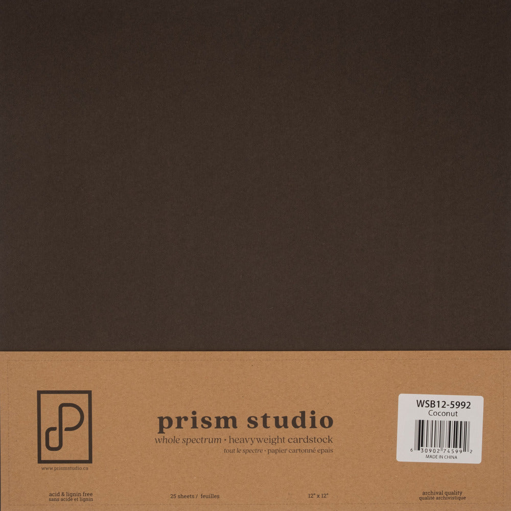 Prism Studio Whole Spectrum 12 x 12 Heavyweight Cardstock; Coconut
