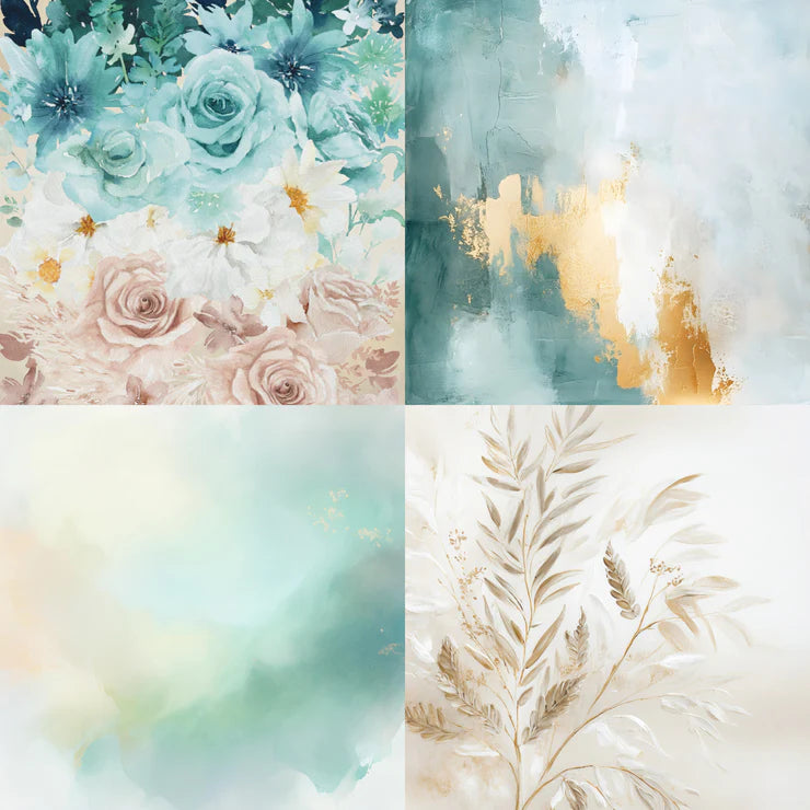 Simply Stated, Shades of Teal Paper 10