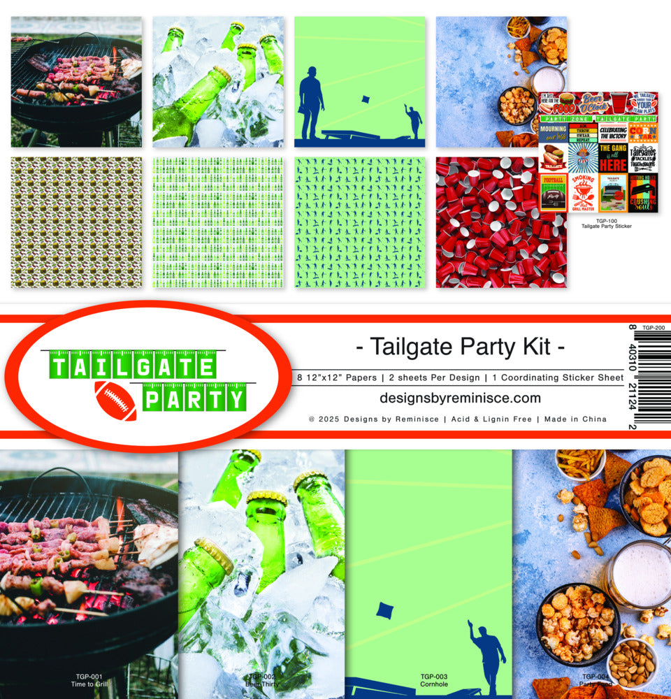 Reminisce, 12x12 Collection Pack, Tailgate Party