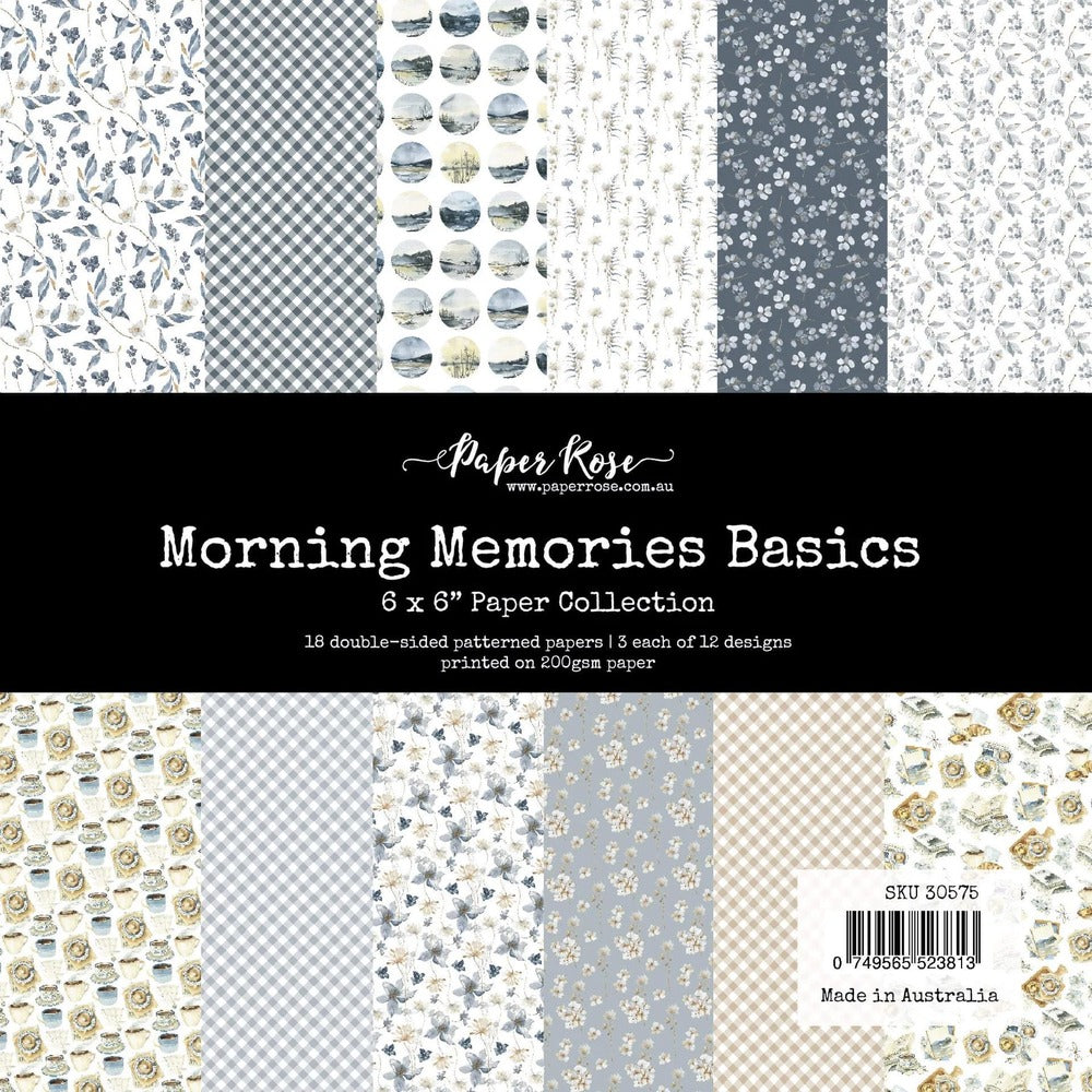 Paper Rose, 6x6 Paper Collection, Morning Memories Basics