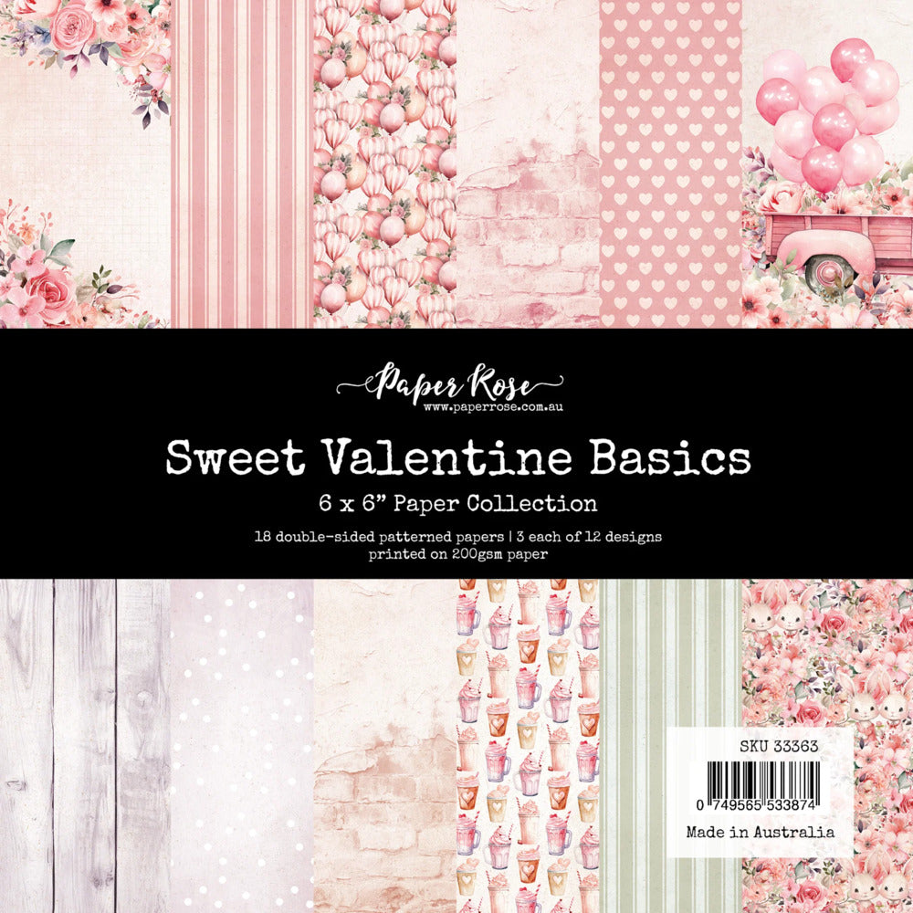 Paper Rose, 6X6 Paper Collection, Sweet Valentine Basics