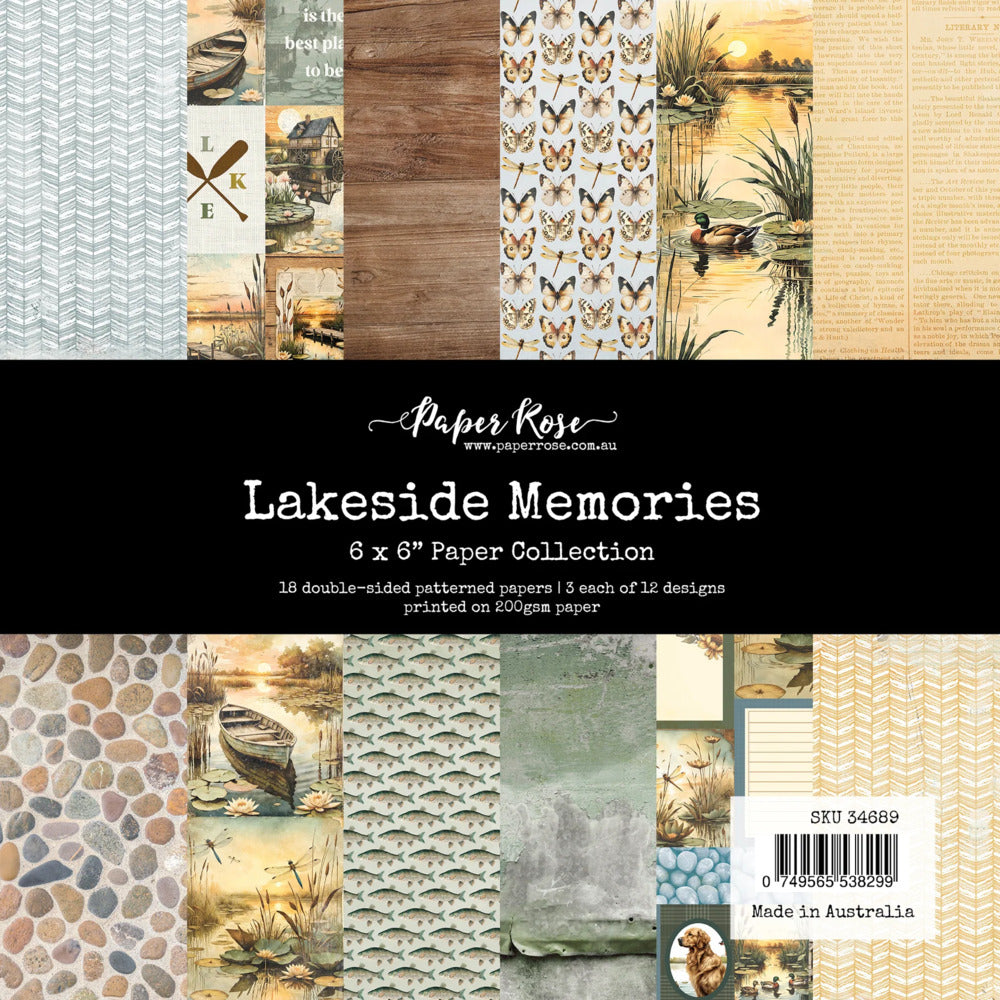 Paper Rose, 6x6 Paper Collection, Lakeside Memories