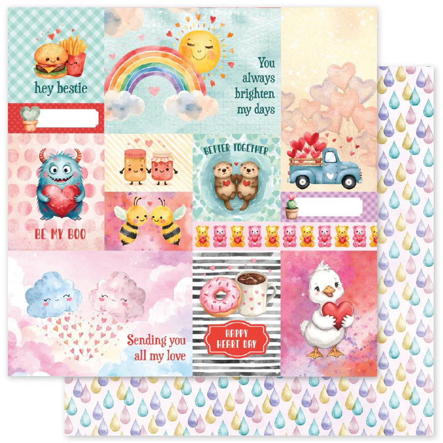 Paper Rose, 12X12 Patterned Paper, Perfect Pairs A