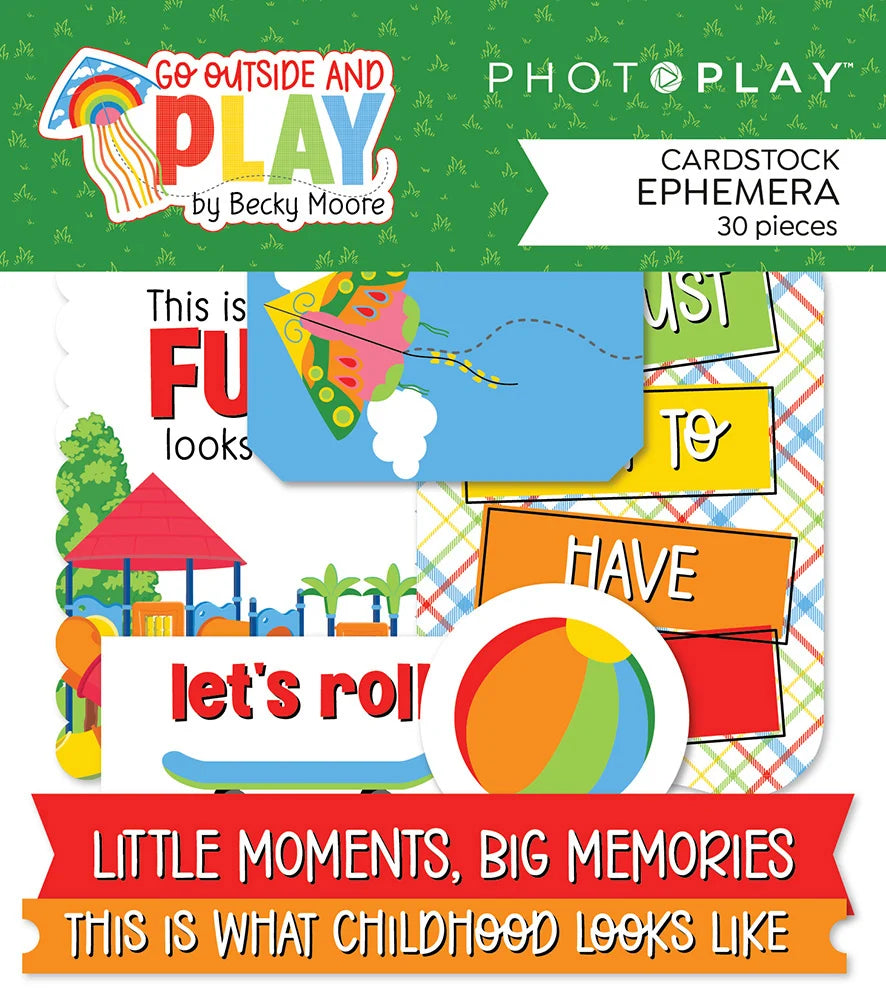 Photoplay, Go Outside and Play - Cardstock Ephemera