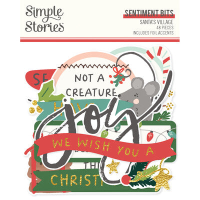 Simple Stories; Santa's Workshop; Sentiment Bits