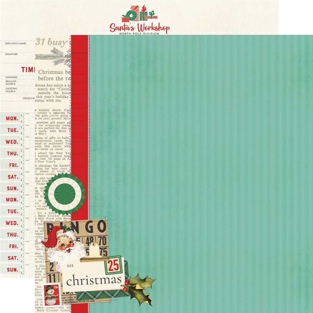 Simple Stories;  Simple Vintage Holly Jolly; The Nice List