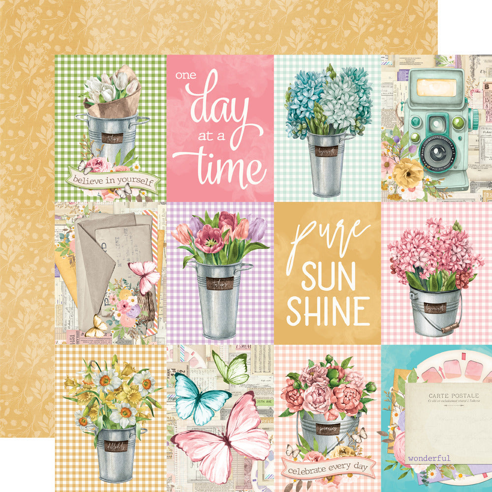 Simple Storie, Simple Vintage Flower Shoppe - 3x4 Elements