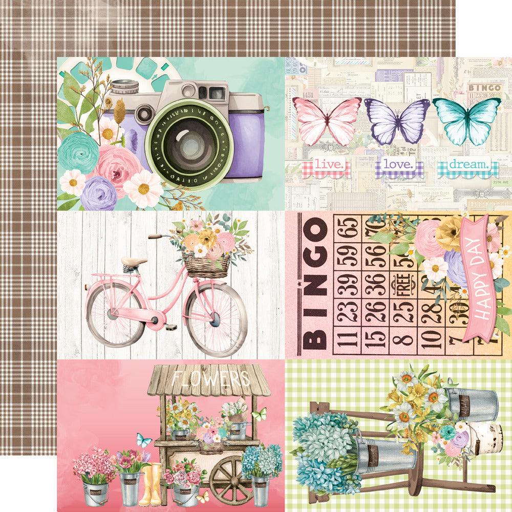 Simple Stories, Simple Vintage Flower Shoppe - 4x6 Elements