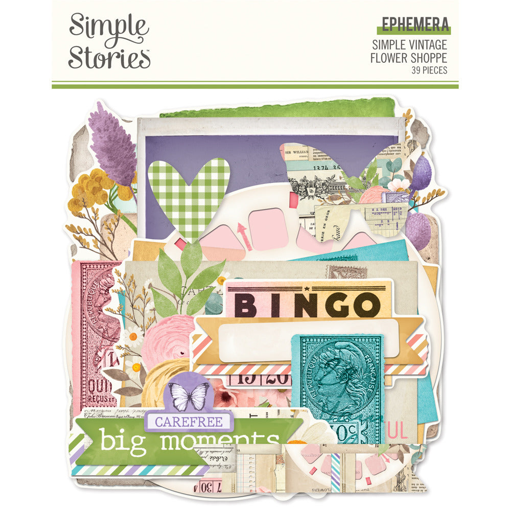 Simple Stories, Ephemera, Simple Vintage Flower Shoppe