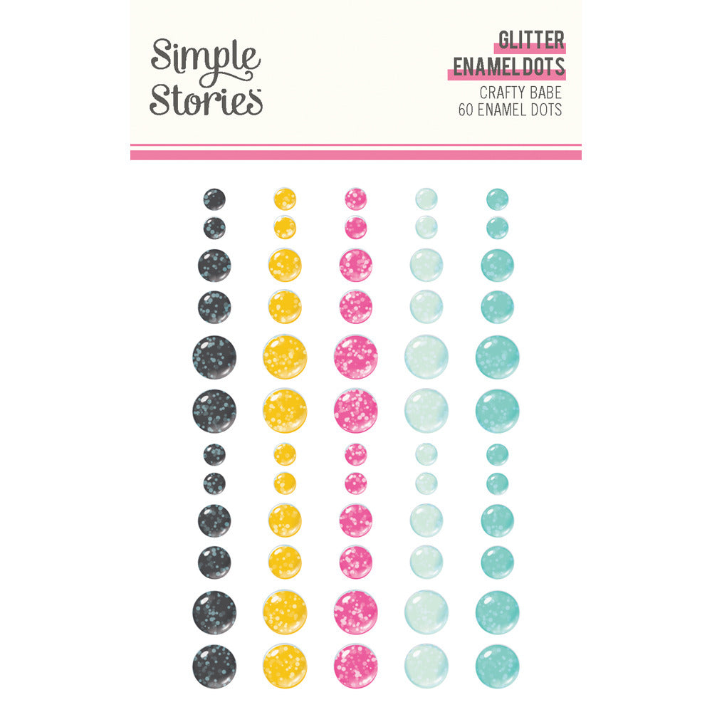 Simple Stories, Glitter Enamel Dots, Crafty Babe pre-order