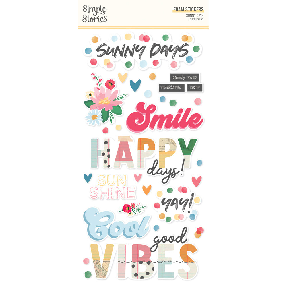 Simple Stories, Foam Stickers, Sunny Days pre-order