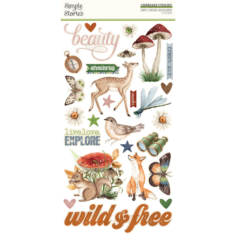 Simple Stories, 6X12 Chipboard, Simple Vintage Woodlands