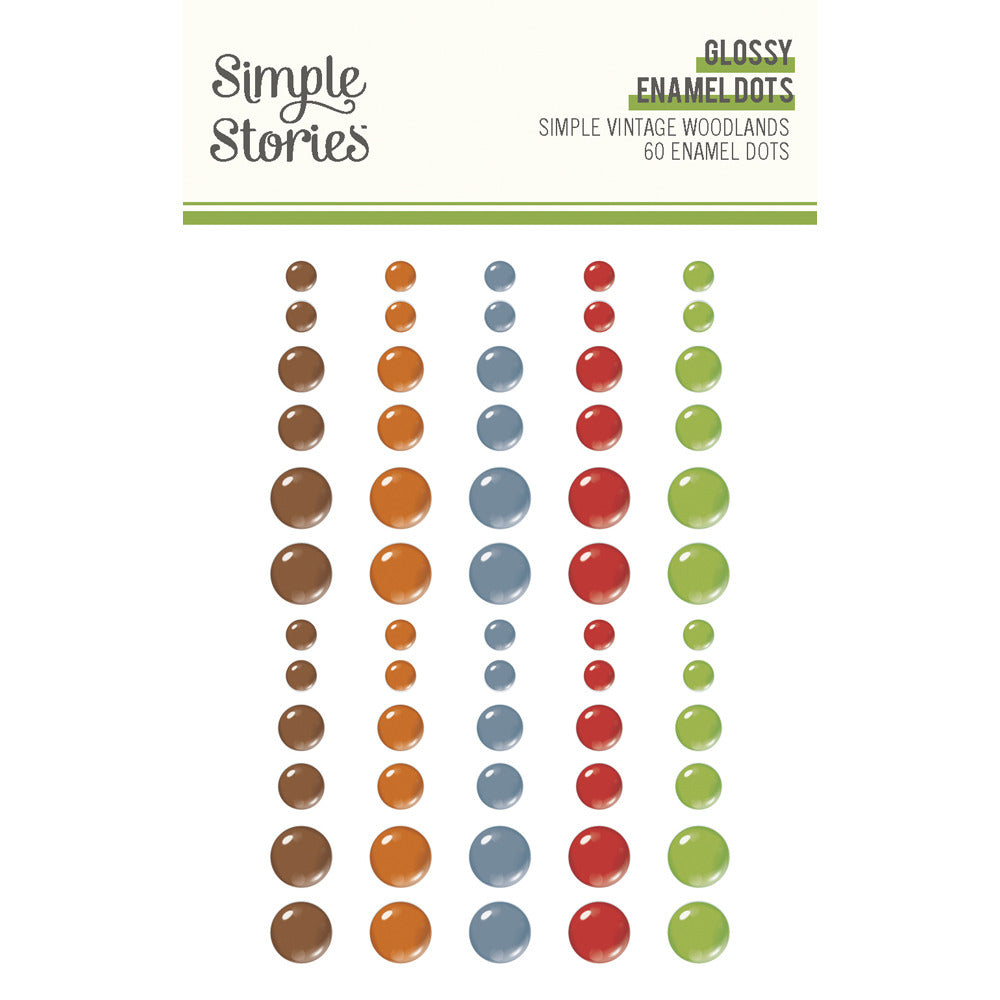 Simple Stories, Glossy Enamel Dots, Simple Vintage Woodlands Pre-order