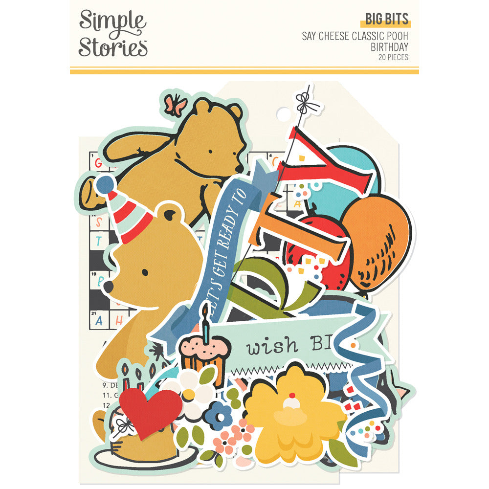Simple Stories, Big Bits & Pieces, Say Cheese Classic Pooh Birthday