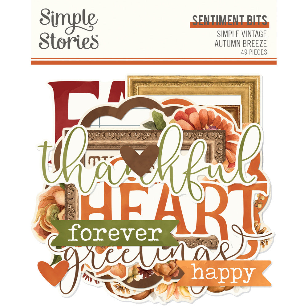 Simple Stories, Simple Vintage Autumn Breeze, Sentiment Bits & Pieces