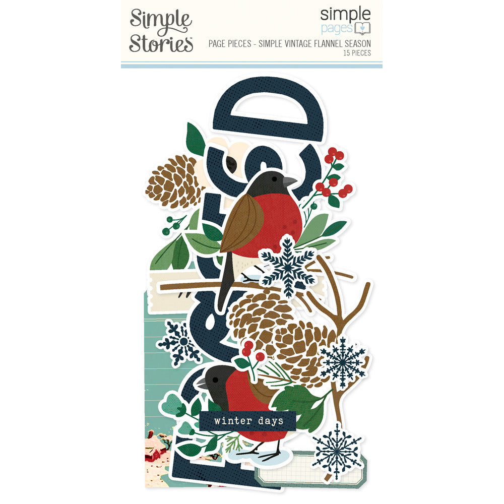 Simple Stories, Simple Pages Page Pieces, Simple Vintage Flannel Season