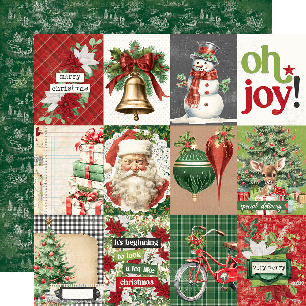 Simple Stories, 12X12 Patterned Paper, Simple Vintage Believe - 3x4 Elements