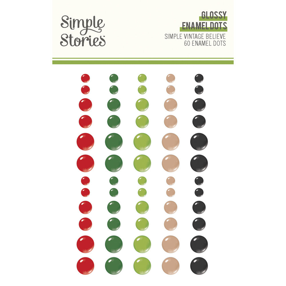 Simple Stories, Glossy Enamel Dots, Simple Vintage Believe