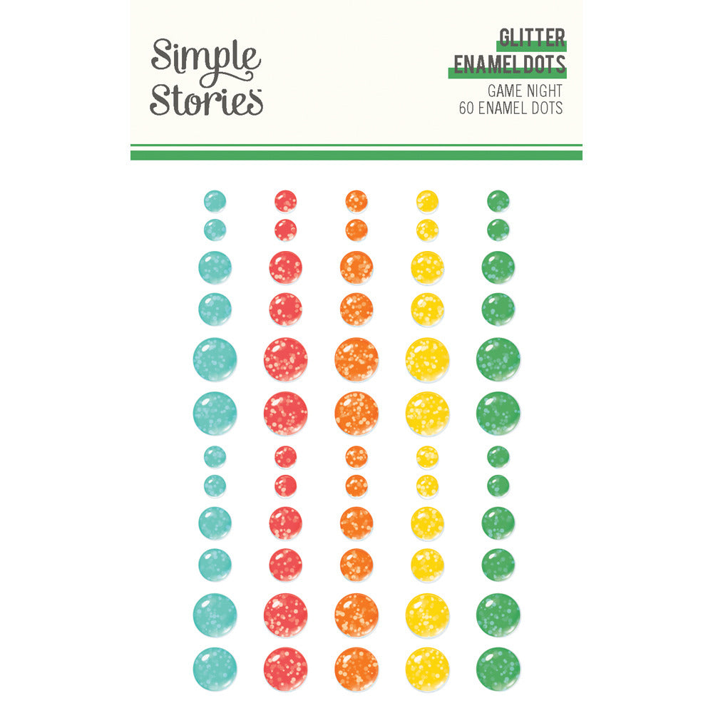 Simple Stories, Glitter Enamel Dots, Game Night Pre-order