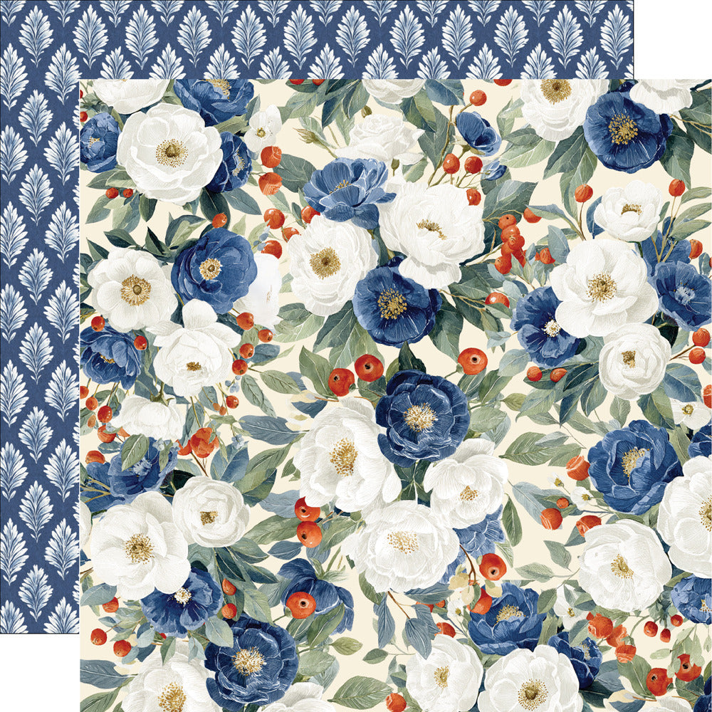 Simple Stories, 12X12 Patterned Paper, Simple Vintage Sand & Sea - Rest & Relax