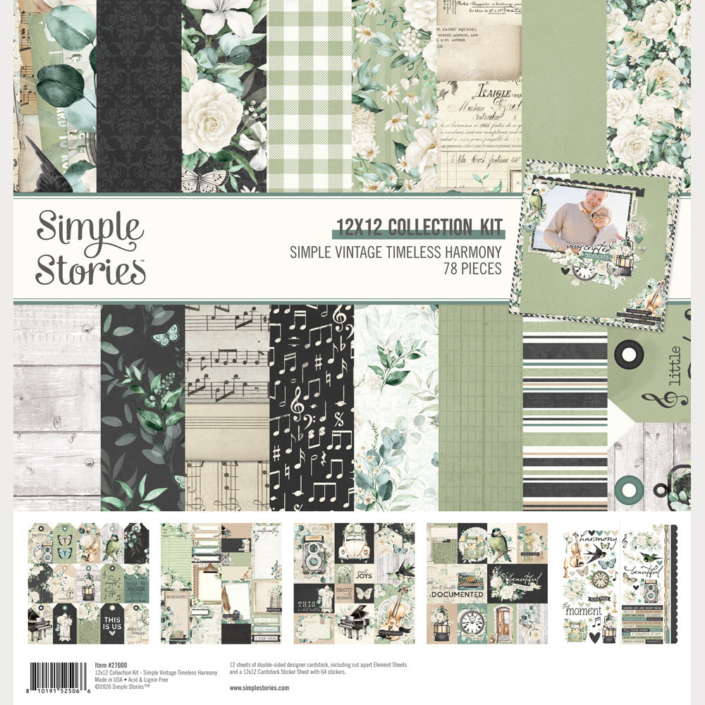Simple Stories, 12X12 Collection Kit, Simple Vintage Timeless Harmony