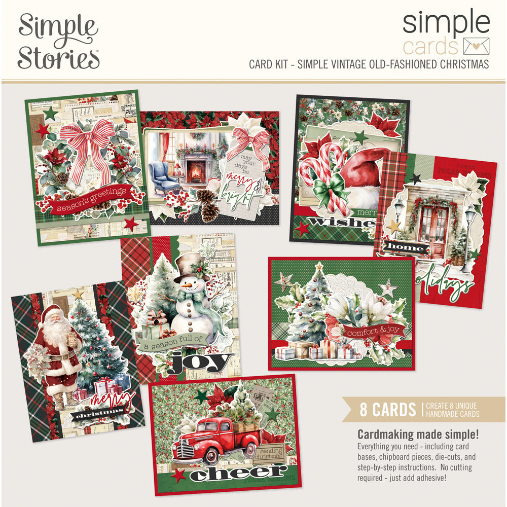 Simple Stories, Simple Cards Card Kit, Simple Vintage Old-Fashioned Christmas